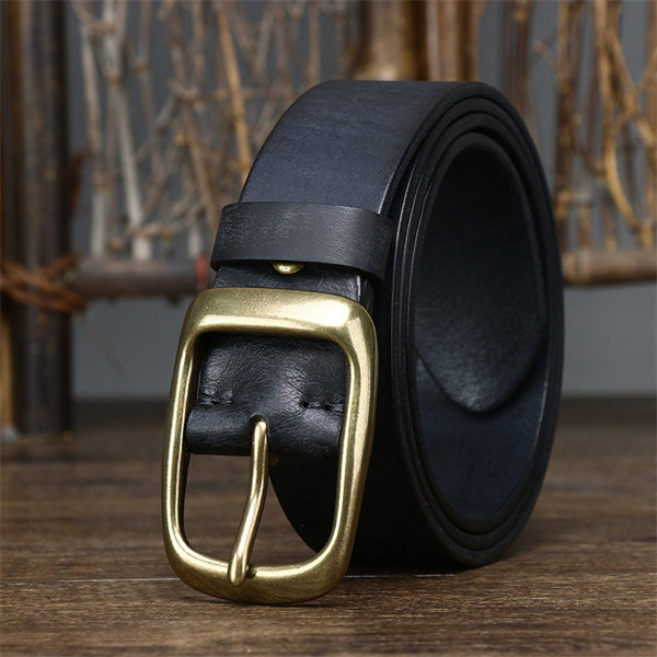 Men's genuine leather handmade retro belt