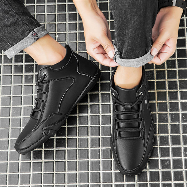 Men's Genuine Leather Non-slip Waterproof Casual Fashion Chucka Boots