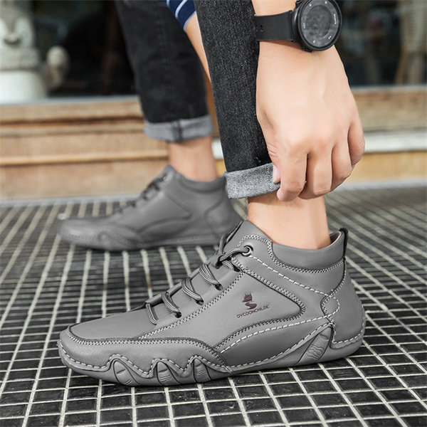 Men's Genuine Leather Non-slip Waterproof Casual Fashion Chucka Boots