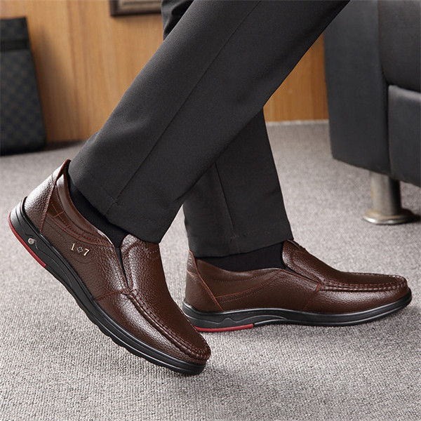 Men's Genuine Leather Loafers - Arch Support Ergonomic & Comfortable-MENSZONES