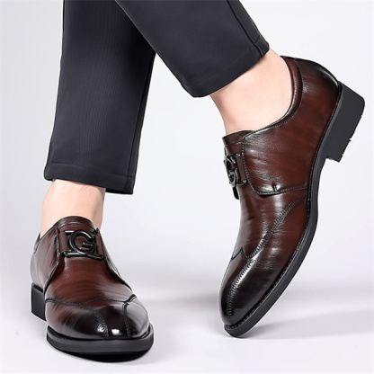 Men's genuine leather soft bottom non-slip casual fashion business shoes