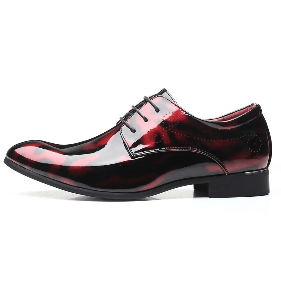Mens Stylish Comfortable Non Slip Leather Oxfords Dress Shoes-MENSZONES