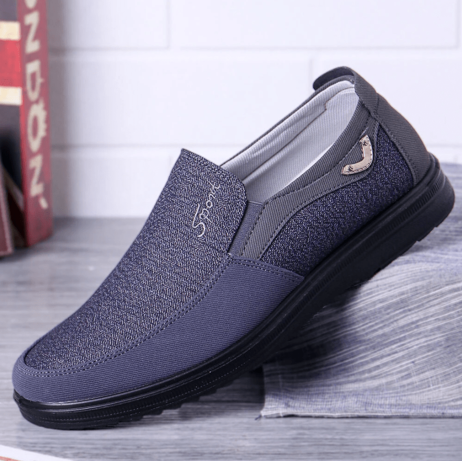 Men's Casual Lightweight Comfy Breathable Flat Slip On Loafers-MENSZONES