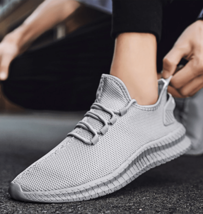 Men's Lightweight Breathable Antibacterial Lace-up Casual Running Sneakers-MENSZONES