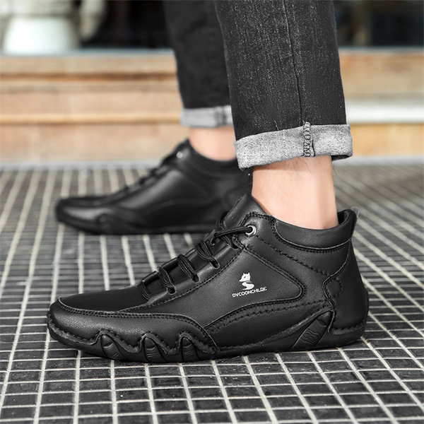 Men's Genuine Leather Non-slip Waterproof Casual Fashion Chucka Boots
