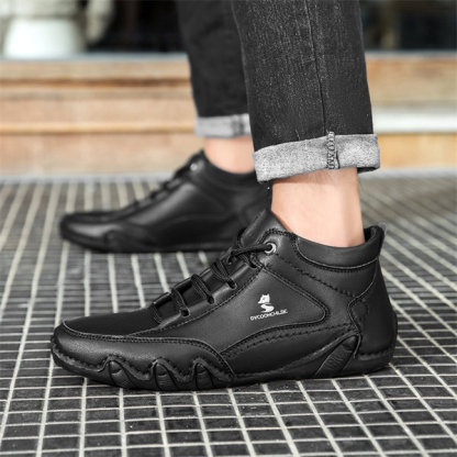 Men's Genuine Leather Non-slip Waterproof Casual Fashion Chucka Boots