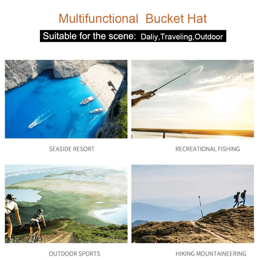 Men Anti-UV Sun Mesh Breathable Outdoor Fishing Climbing Bucket Hats-MENSZONES