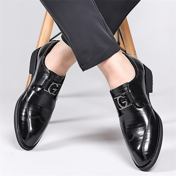 Men's genuine leather soft bottom non-slip casual fashion business shoes