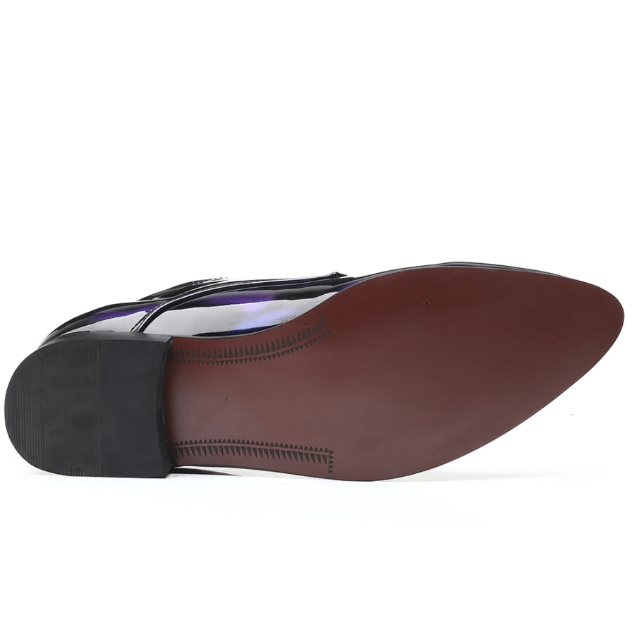 Mens Stylish Comfortable Non Slip Leather Oxfords Dress Shoes-MENSZONES