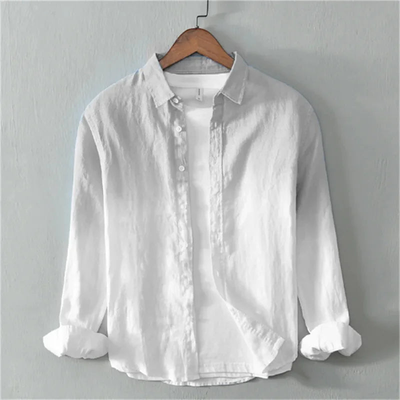 Gradient Linen Button Up