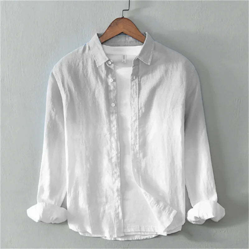 Gradient Linen Button Up