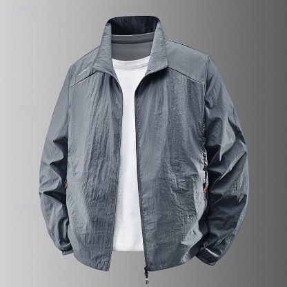 Men's lightweight jacket, outdoor casual, portable, UV protection