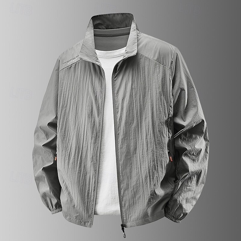 Men's lightweight jacket, outdoor casual, portable, UV protection