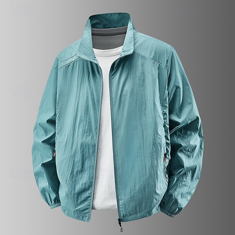 Men's lightweight jacket, outdoor casual, portable, UV protection