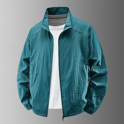 Men's lightweight jacket, outdoor casual, portable, UV protection