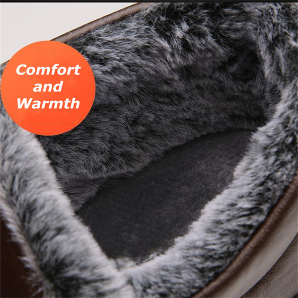 Men's Retro Winter Plush Lined Casual Shoes-MENSZONES