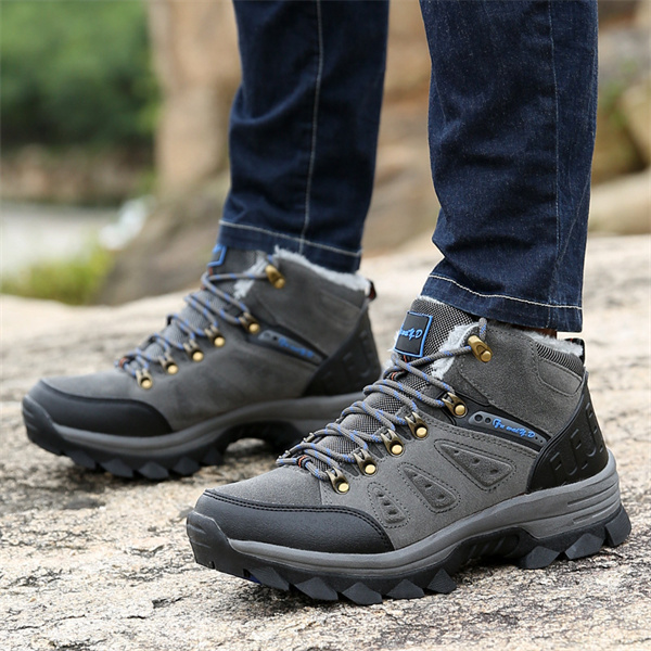 Men's Suede Waterproof Hiking Boots-MENSZONES