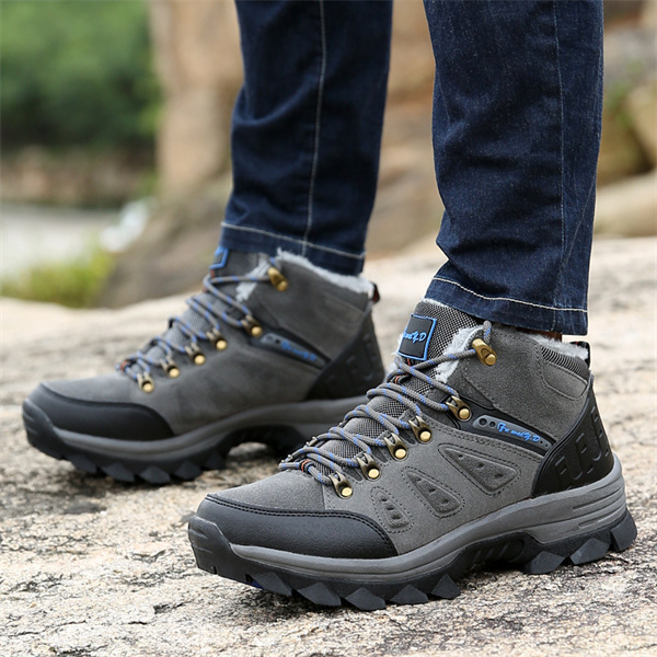 Men's Suede Waterproof Hiking Boots-MENSZONES