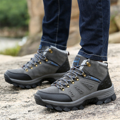 Men's Suede Waterproof Hiking Boots-MENSZONES