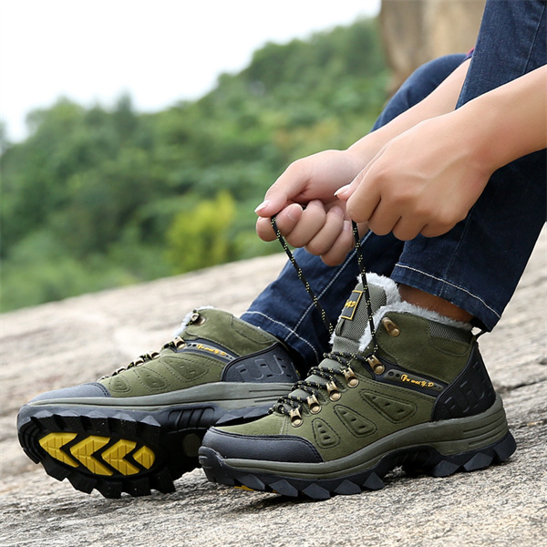 Men's Suede Waterproof Hiking Boots-MENSZONES