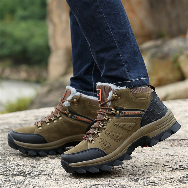 Men's Suede Waterproof Hiking Boots-MENSZONES