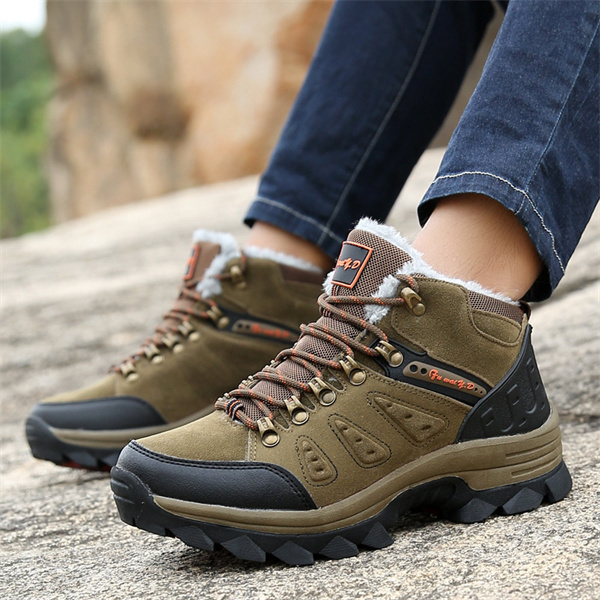 Men's Suede Waterproof Hiking Boots-MENSZONES