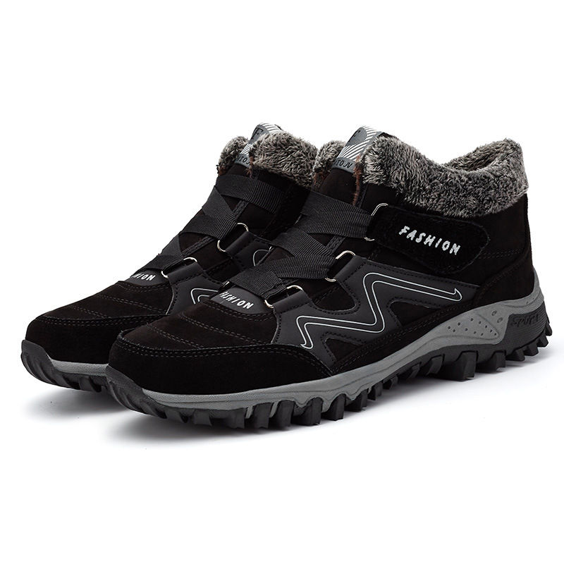 Men's Winter Boots Fleece Lined Walking Casual Outdoor Boots-MENSZONES