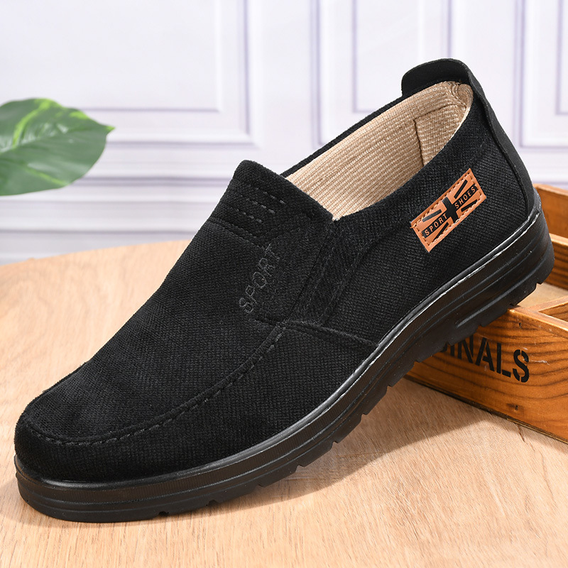 Men's linen non-slip breathable comfortable casual loafers