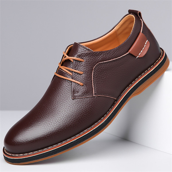 Men's genuine leather soft sole non-slip comfortable casual business shoes