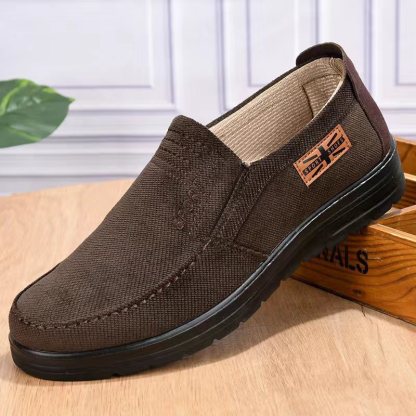 Men's linen non-slip breathable comfortable casual loafers
