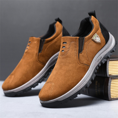 Men's leather comfortable outdoor casual shoes-MENSZONES