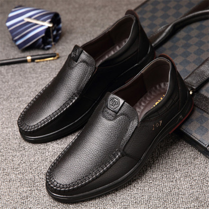 Men's Genuine Leather Loafers - Arch Support Ergonomic & Comfortable-MENSZONES