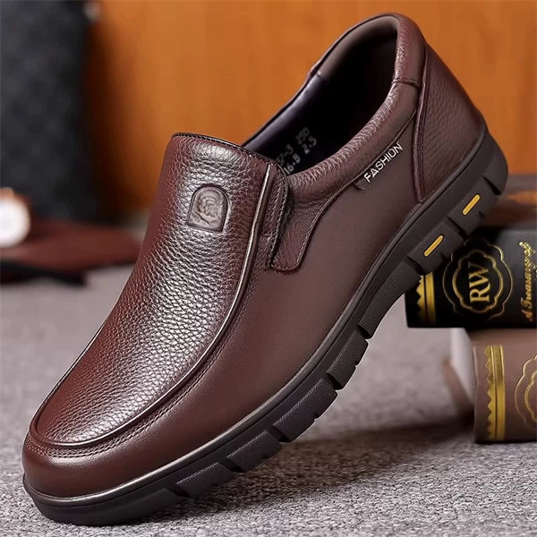Premium Leather Men's Loafer | Handmade Slip-On Dress Shoes for Men | Genuine Leather Casual Shoes for Party Prom Wedding-MENSZONES