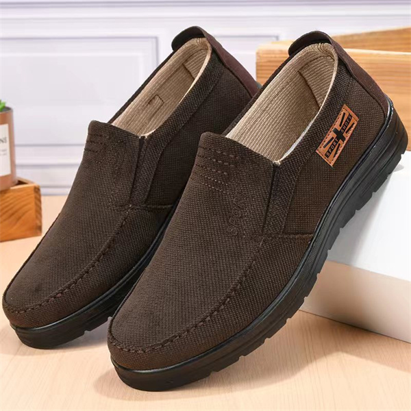 Men's linen non-slip breathable comfortable casual loafers