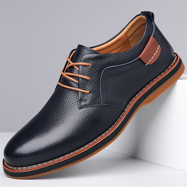 Men's genuine leather soft sole non-slip comfortable casual business shoes