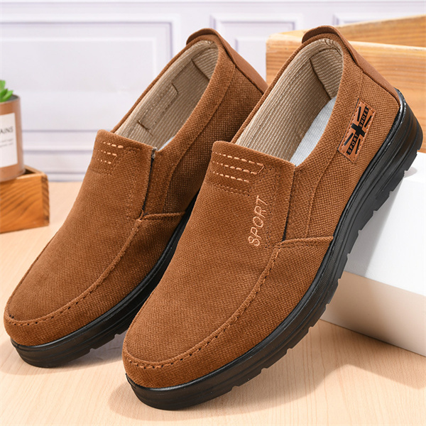 Men's linen non-slip breathable comfortable casual loafers