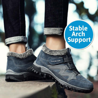 Men's Winter Boots Fleece Lined Walking Casual Outdoor Boots-MENSZONES