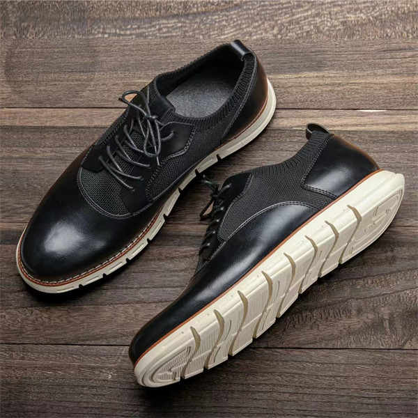 Men's Genuine Leather Soft Sole Light Casual Shoes-MENSZONES