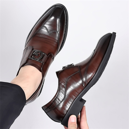Men's genuine leather soft bottom non-slip casual fashion business shoes