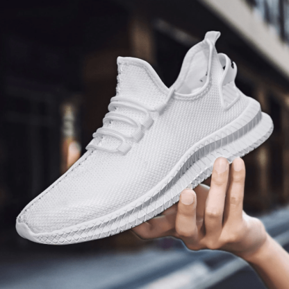 Men's Lightweight Breathable Antibacterial Lace-up Casual Running Sneakers-MENSZONES