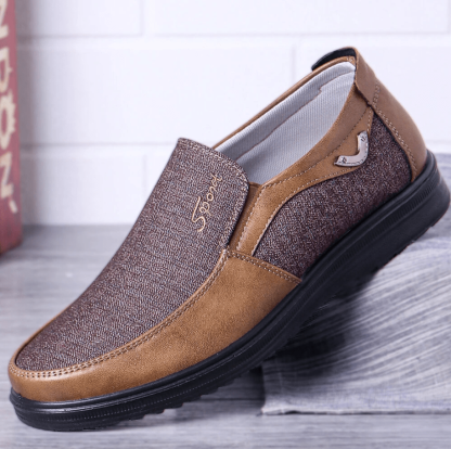 Men's Casual Lightweight Comfy Breathable Flat Slip On Loafers-MENSZONES