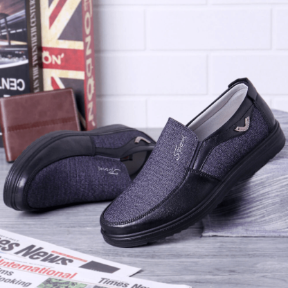 Men's Casual Lightweight Comfy Breathable Flat Slip On Loafers-MENSZONES