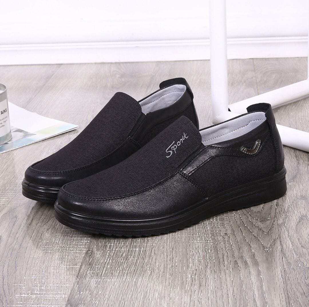 Men's Casual Lightweight Comfy Breathable Flat Slip On Loafers-MENSZONES
