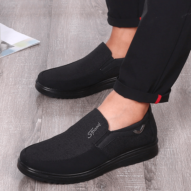 Men's Casual Lightweight Comfy Breathable Flat Slip On Loafers-MENSZONES