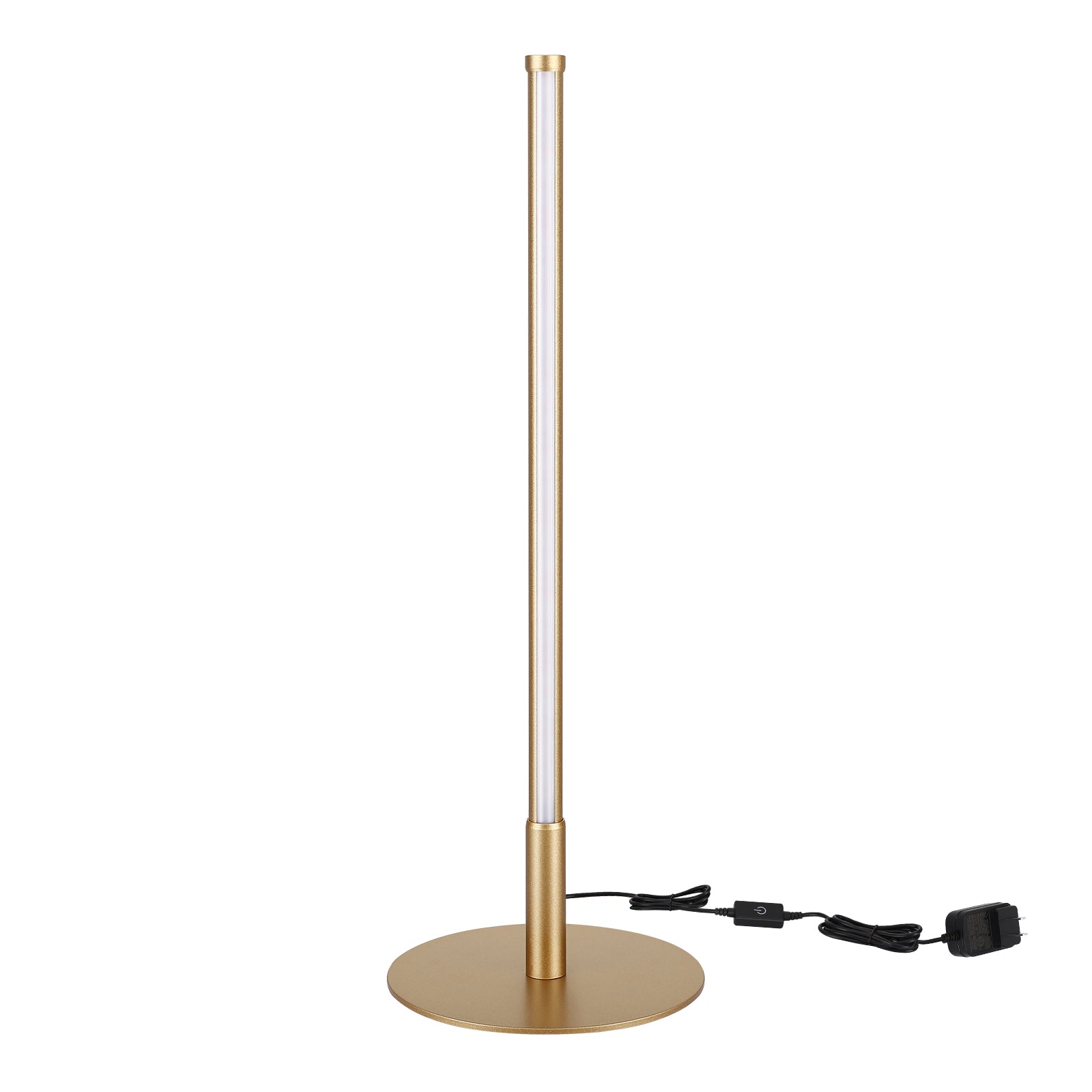 EDISHINE  Dimmable Gold 6W Table Lamp with 3 Colour Temperature & Touch Controller, 1 Pack-HLTL02G