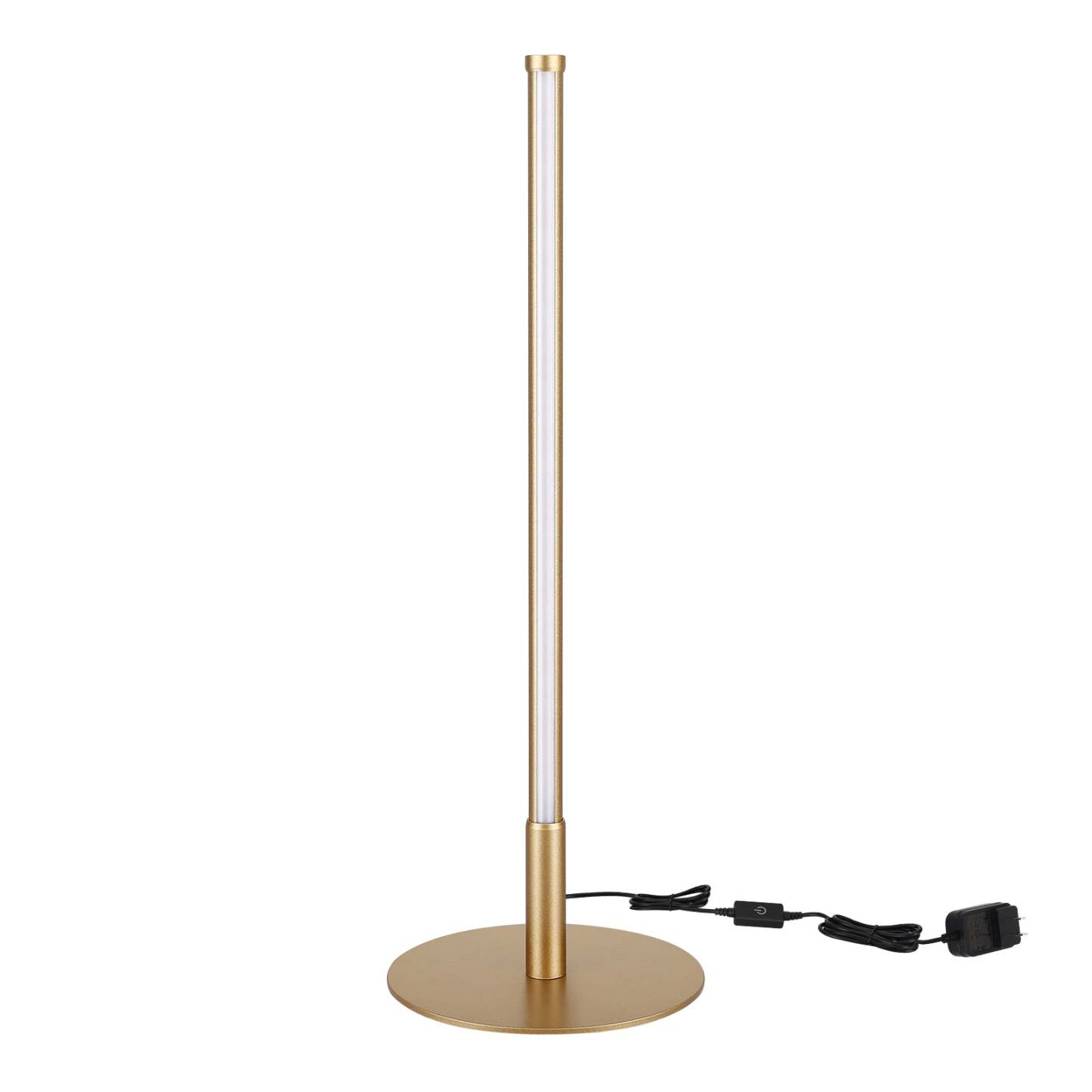 EDISHINE  Dimmable Gold 6W Table Lamp with 3 Colour Temperature & Touch Controller, 1 Pack-HLTL02G
