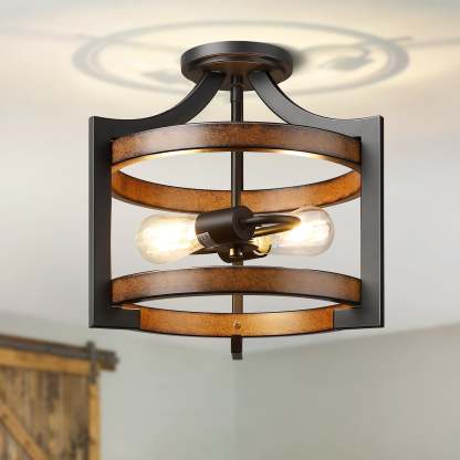 EDISHINE Semi Flush Mount Ceiling Light-HSCL04A
