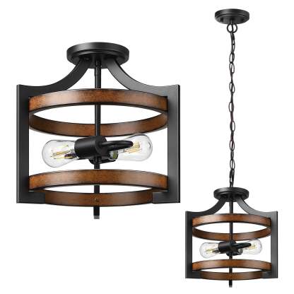 EDISHINE Semi Flush Mount Ceiling Light-HSCL04A