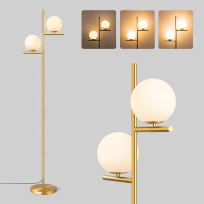 EDISHINE Dimmable Globe Floor Lamp-HLFL08B-B2B