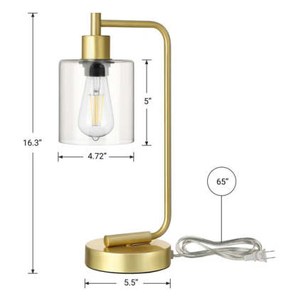 EDISHINE Touch Control Table Lamp Set with USB,Set of 2-HLTL02P